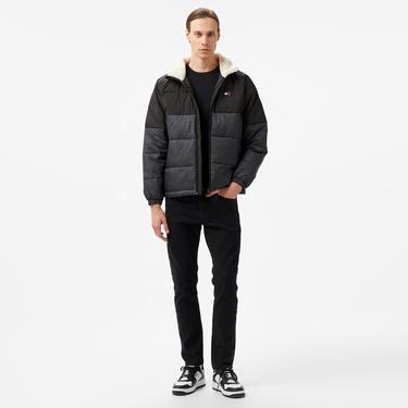  Tommy Hilfiger Jeans Vaıl Two Tone Puffer Erkek Siyah Ceket