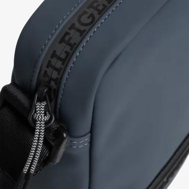  Tommy Hilfiger Monotype Mini Reporter Erkek Gri Omuz Çantası