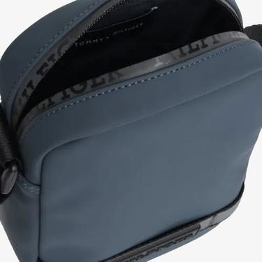  Tommy Hilfiger Monotype Mini Reporter Erkek Gri Omuz Çantası
