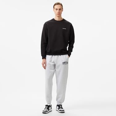  Tommy Hilfiger Monotype Heavy Twill Erkek Siyah Sweatshirt