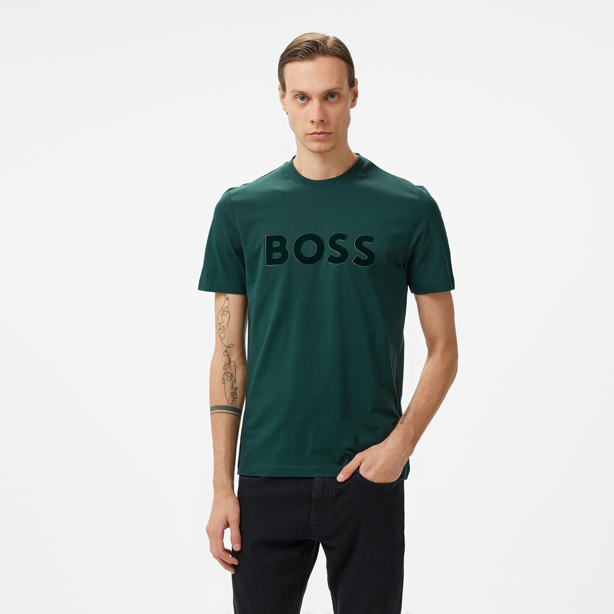 Boss C-Thompson 60 Erkek Yeşil T-Shirt