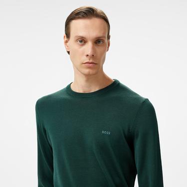  Boss Botto-L Erkek Yeşil Kazak