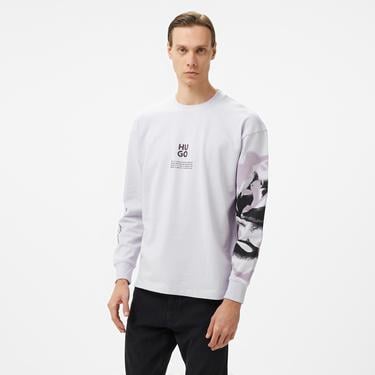  Hugo Dapurlsli Erkek Mor Sweatshirt