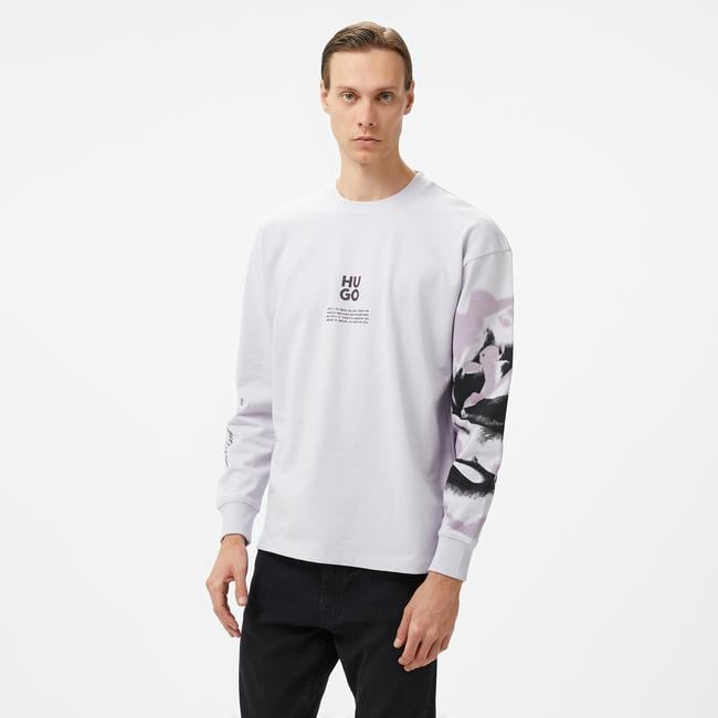  Hugo Dapurlsli Erkek Mor Sweatshirt