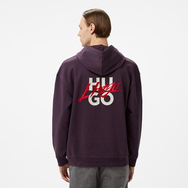 Hugo Dlogolong Erkek Mor Sweatshirt