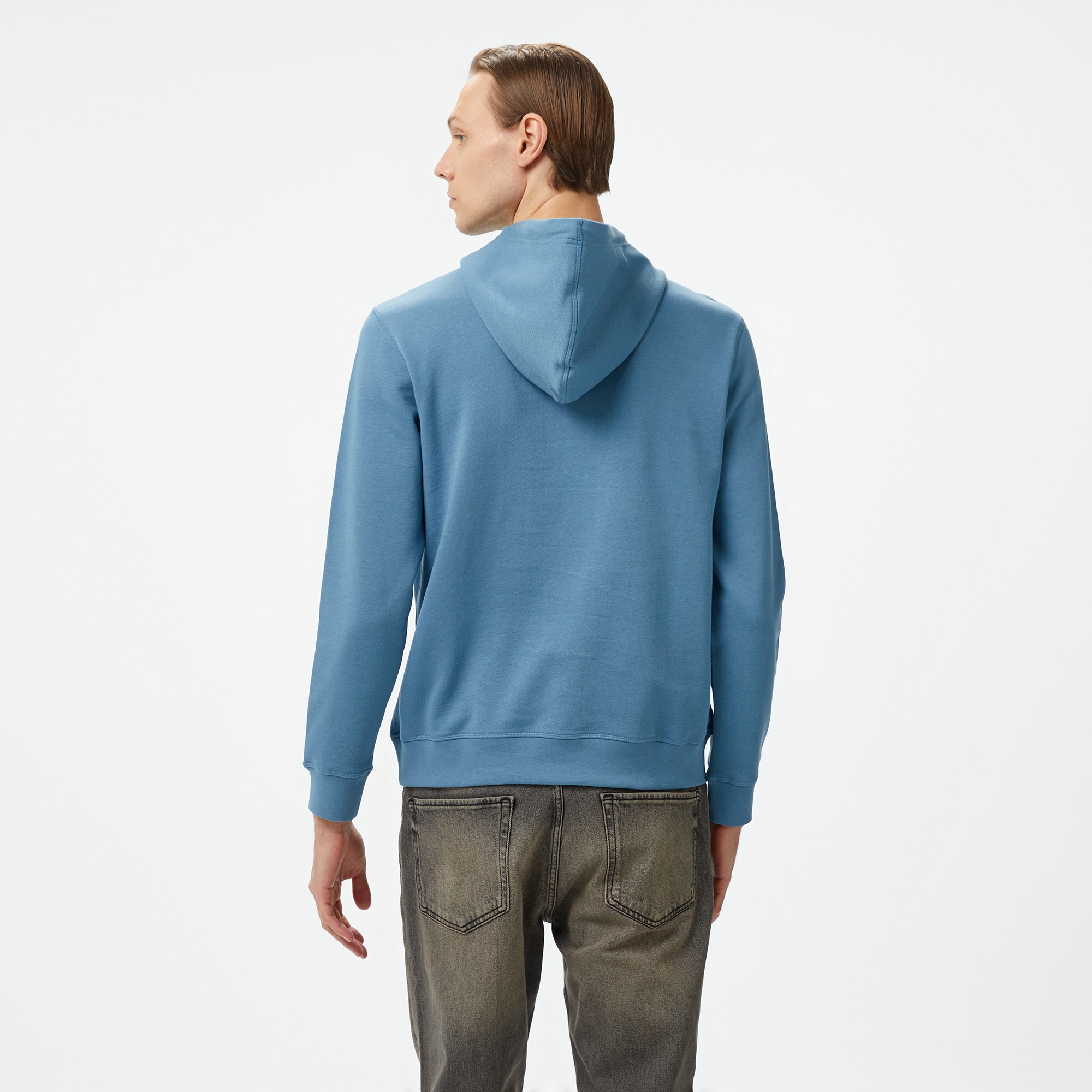 Boss Erkek Mavi Hoodie