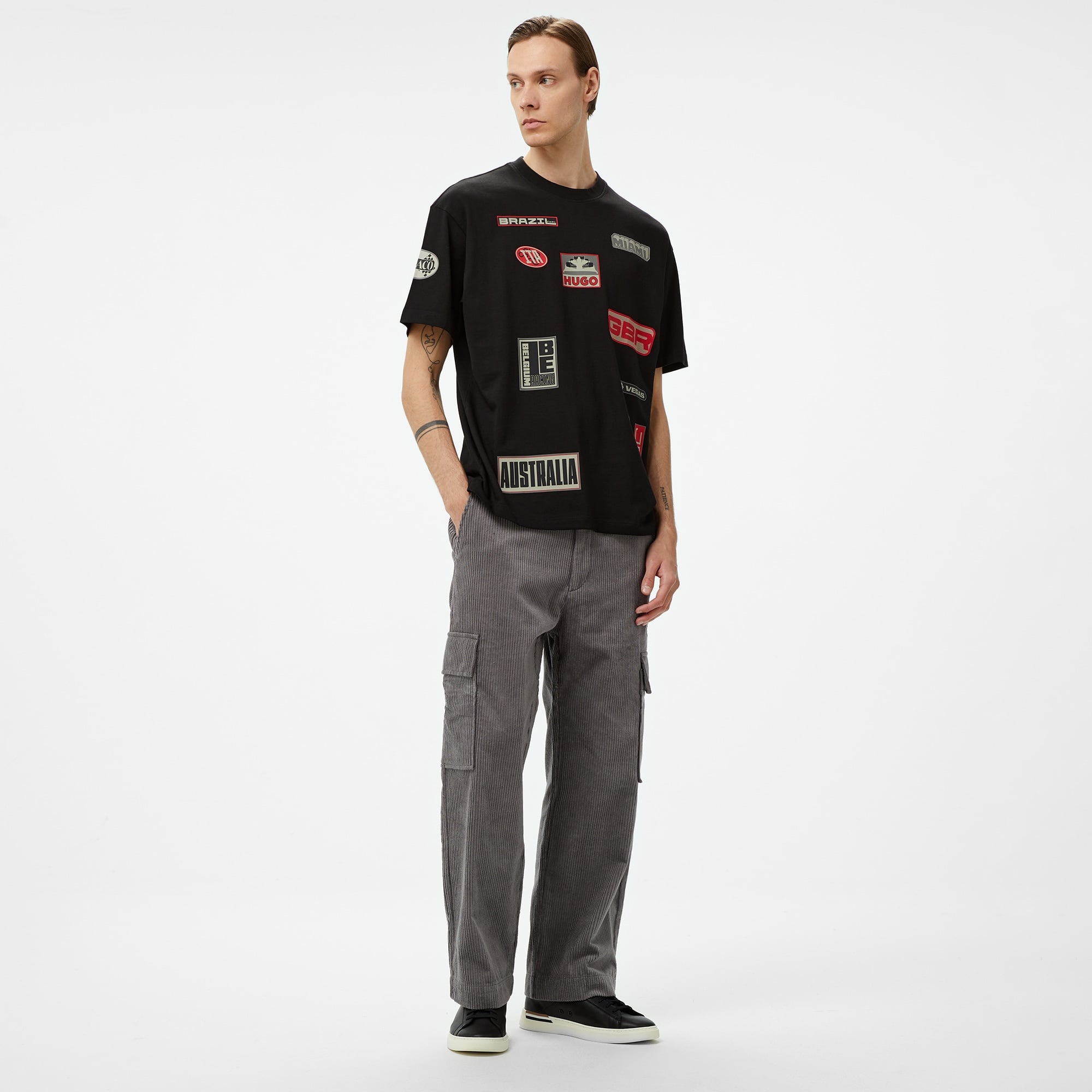 Hugo Druve Erkek Siyah T-Shirt