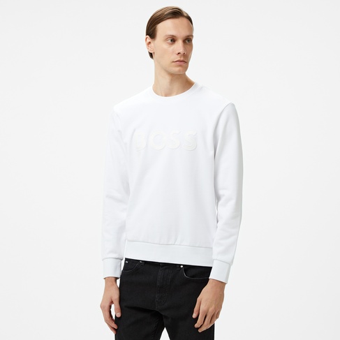  Boss C-Soleri 60 Erkek Beyaz Sweatshirt