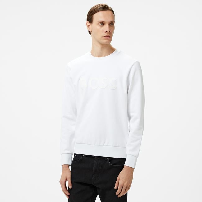  Boss C-Soleri 60 Erkek Beyaz Sweatshirt