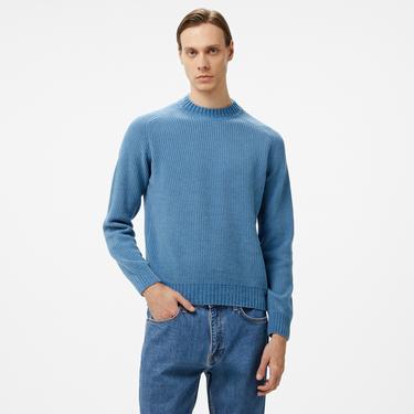  Boss Amarson Erkek Mavi Kazak