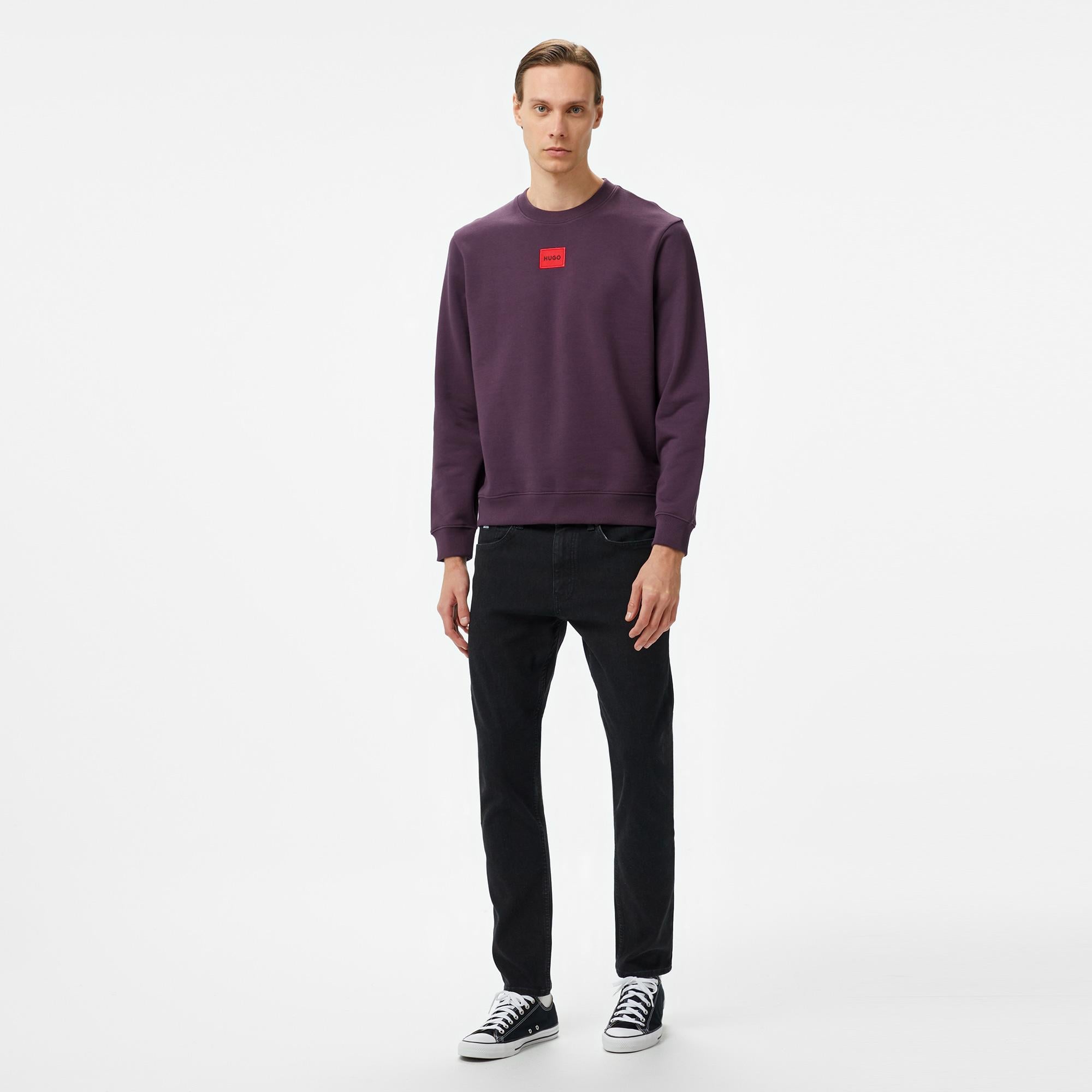 Hugo Diragol 212 Erkek Mor Sweatshirt