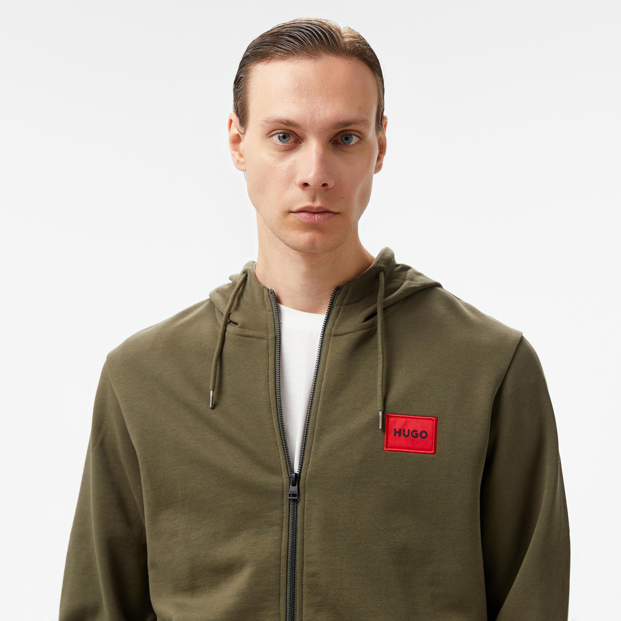 Hugo Daple 212 Erkek Haki Hoodie