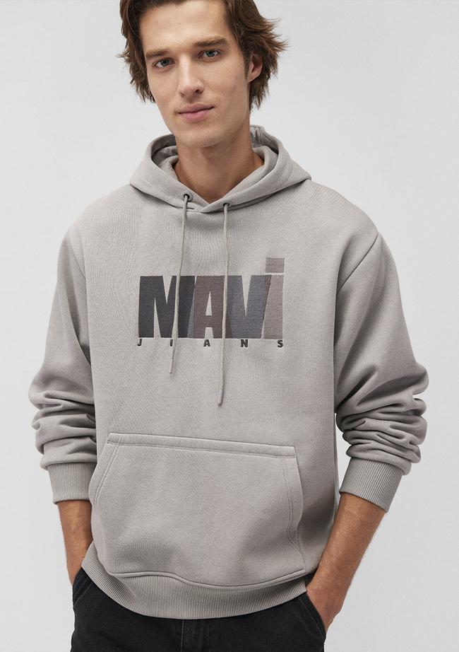 Mavi Mavi Jeans Logo Baskılı Gri Sweatshirt 0S10199-70093
