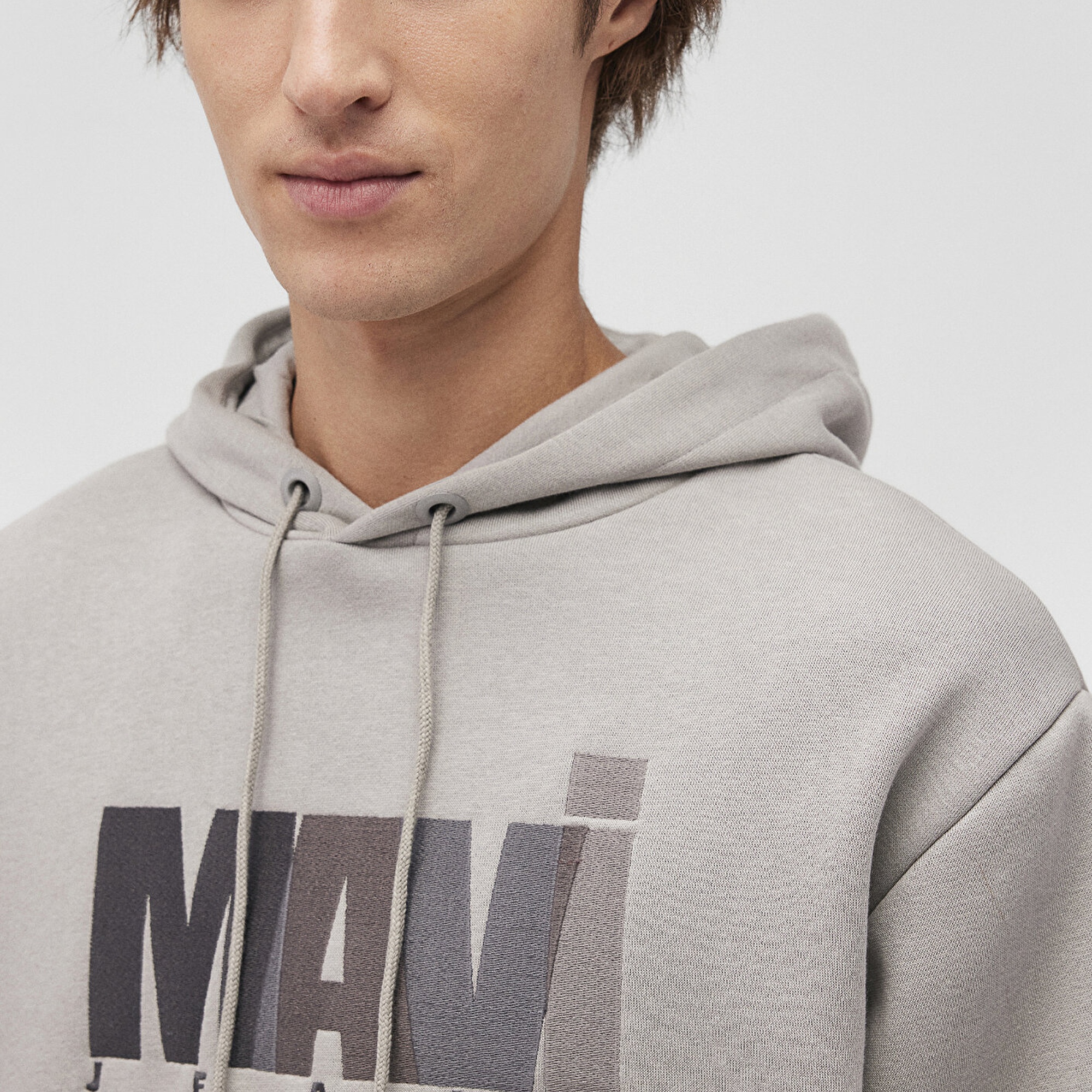 Mavi Mavi Jeans Logo Baskılı Gri Sweatshirt 0S10199-70093