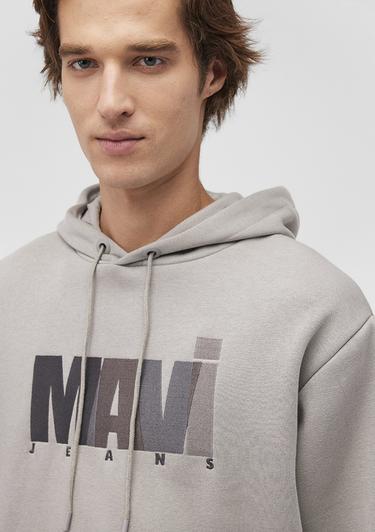  Mavi Mavi Jeans Logo Baskılı Gri Sweatshirt 0S10199-70093