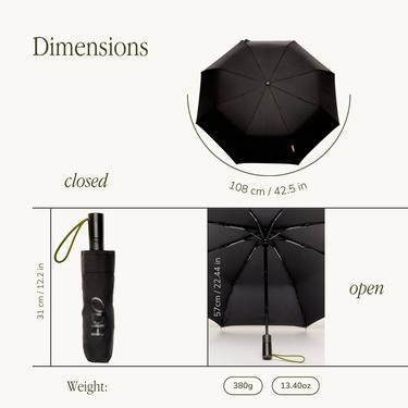  Original Duckhead The Daily Otomatik Şemsiye - Siyah