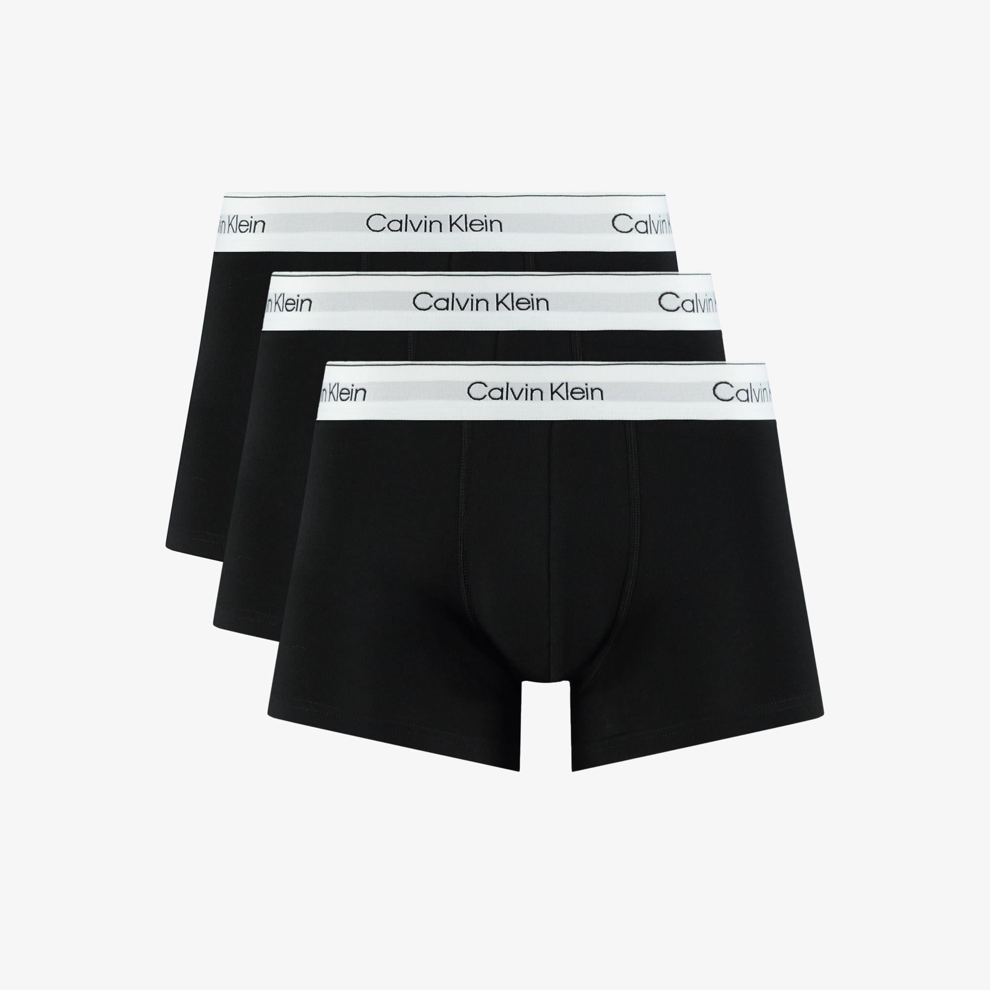 Calvin Klein 3lü Erkek Siyah Boxer
