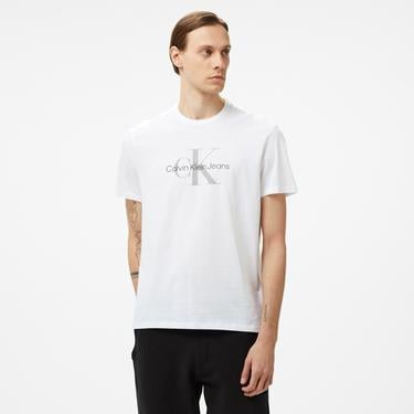  Calvin Klein Jeans Hero Monogram 30s Eu Opt Erkek Beyaz T-Shirt