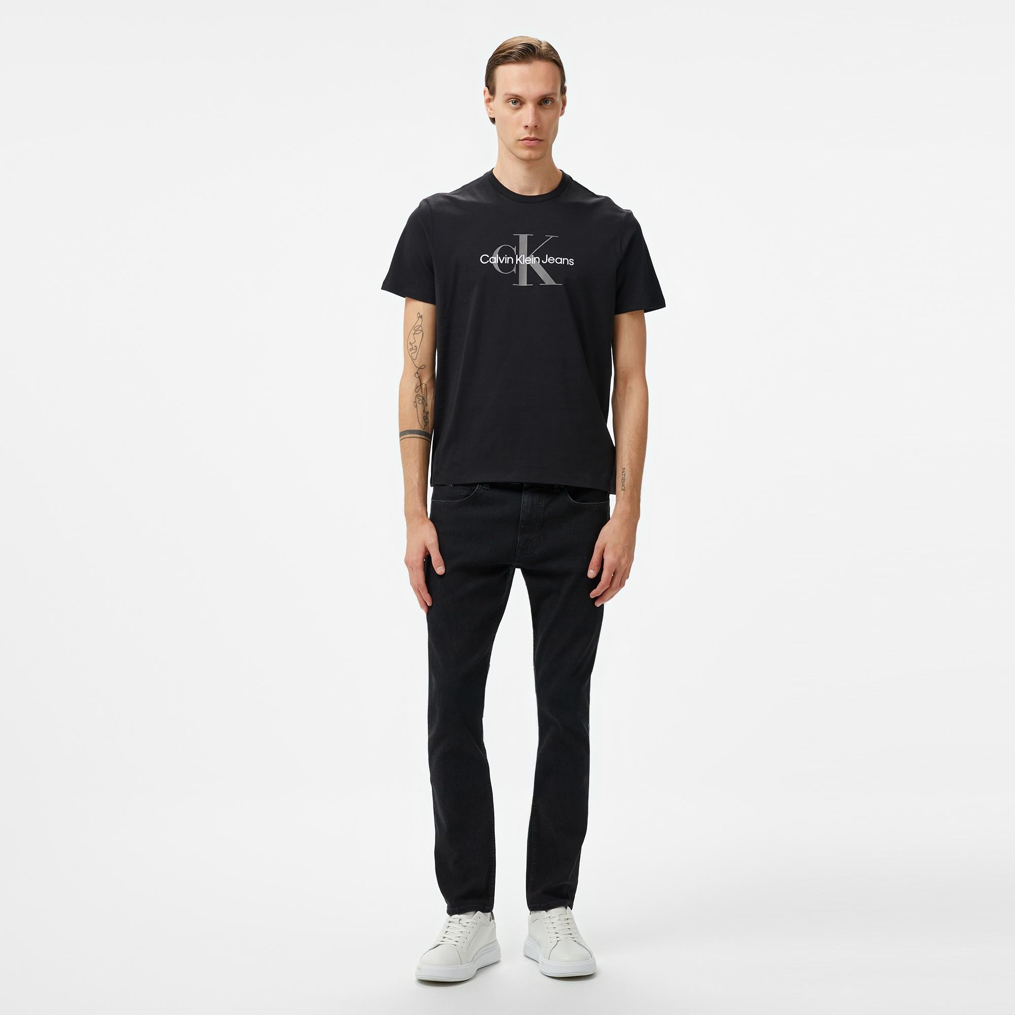 Calvin Klein Jeans Hero Monogram 30s Eu Opt Erkek Siyah T-Shirt