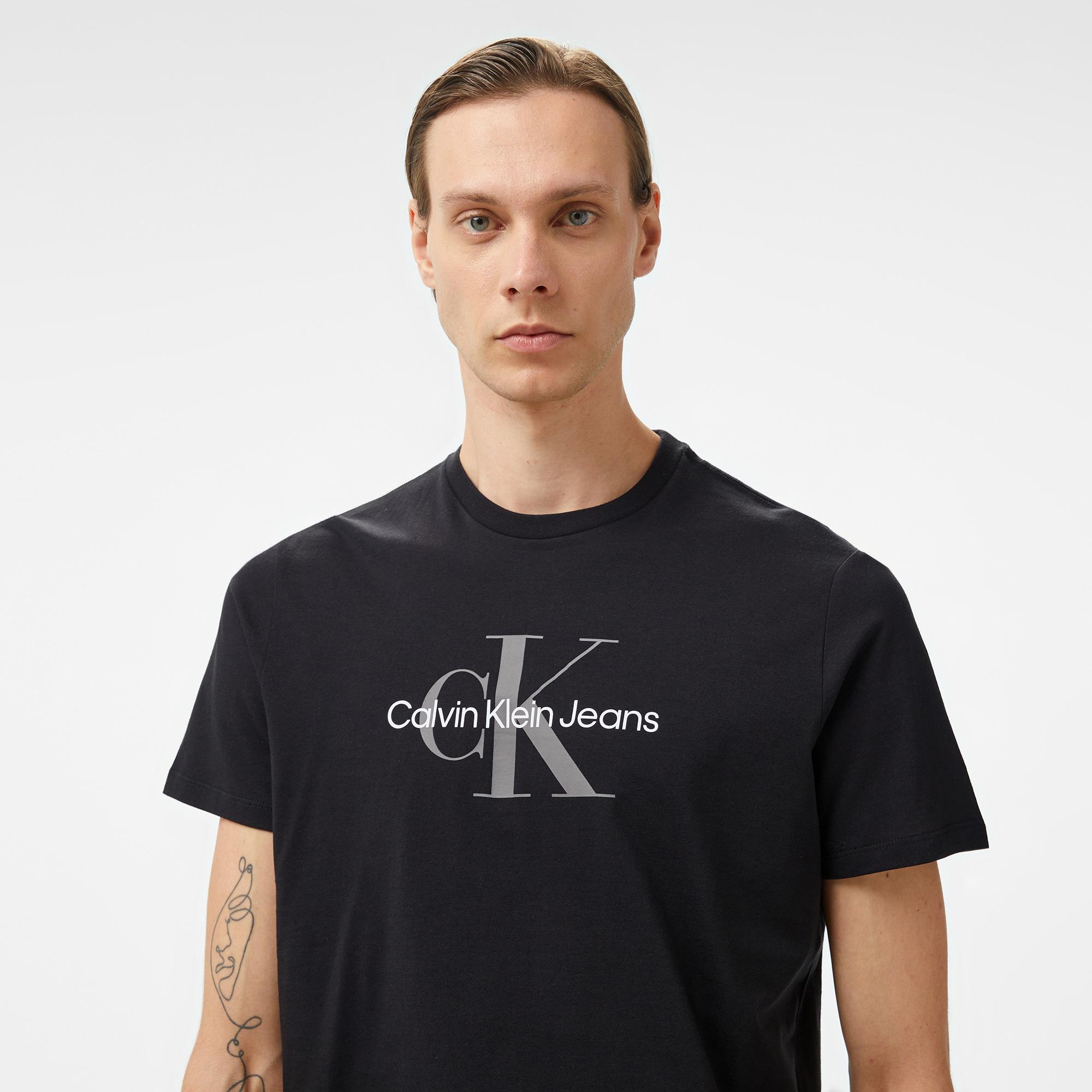 Calvin Klein Jeans Hero Monogram 30s Eu Opt Erkek Siyah T-Shirt
