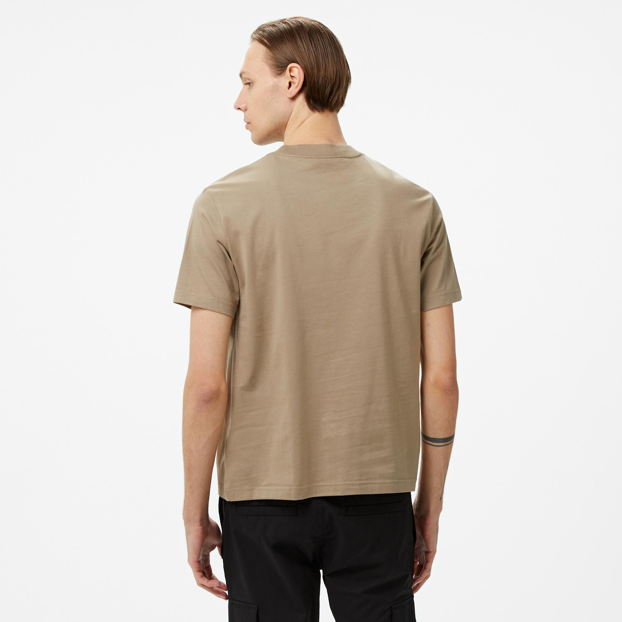 Calvin Klein Jeans Nyc Stamp Graphic Erkek Bej T-Shirt