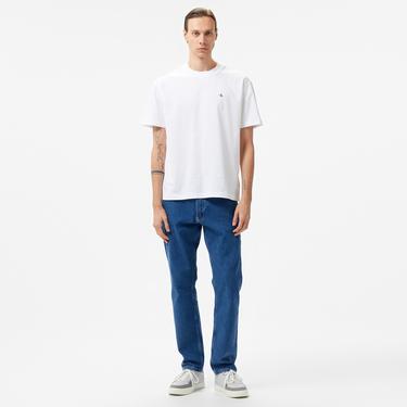  Calvin Klein Jeans Stamp Back Graphic Relaxed Erkek Beyaz T-Shirt