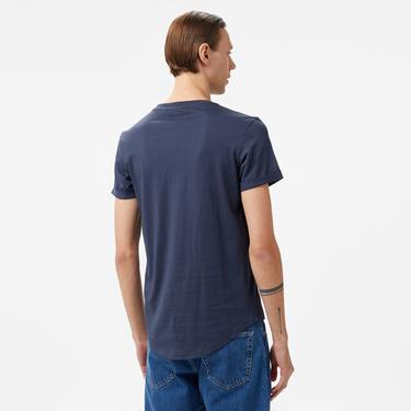  Calvin Klein Jeans Badge Turn Up Erkek Lacivert T-Shirt