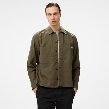  Calvin Klein Jeans Relaxed Utility Erkek Haki Gömlek