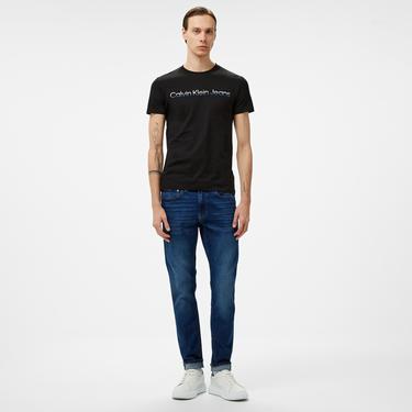  Calvin Klein Jeans Mixed institutional Logo Erkek Siyah T-Shirt