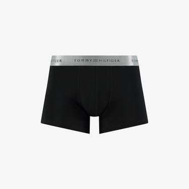  Tommy Hilfiger 3lü Metallic Erkek Siyah Boxer
