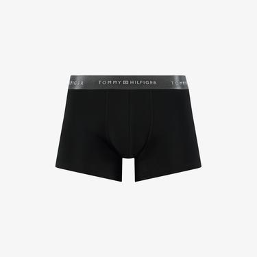  Tommy Hilfiger 3lü Metallic Erkek Siyah Boxer