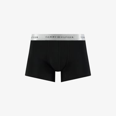 Tommy Hilfiger 3lü Metallic Erkek Siyah Boxer