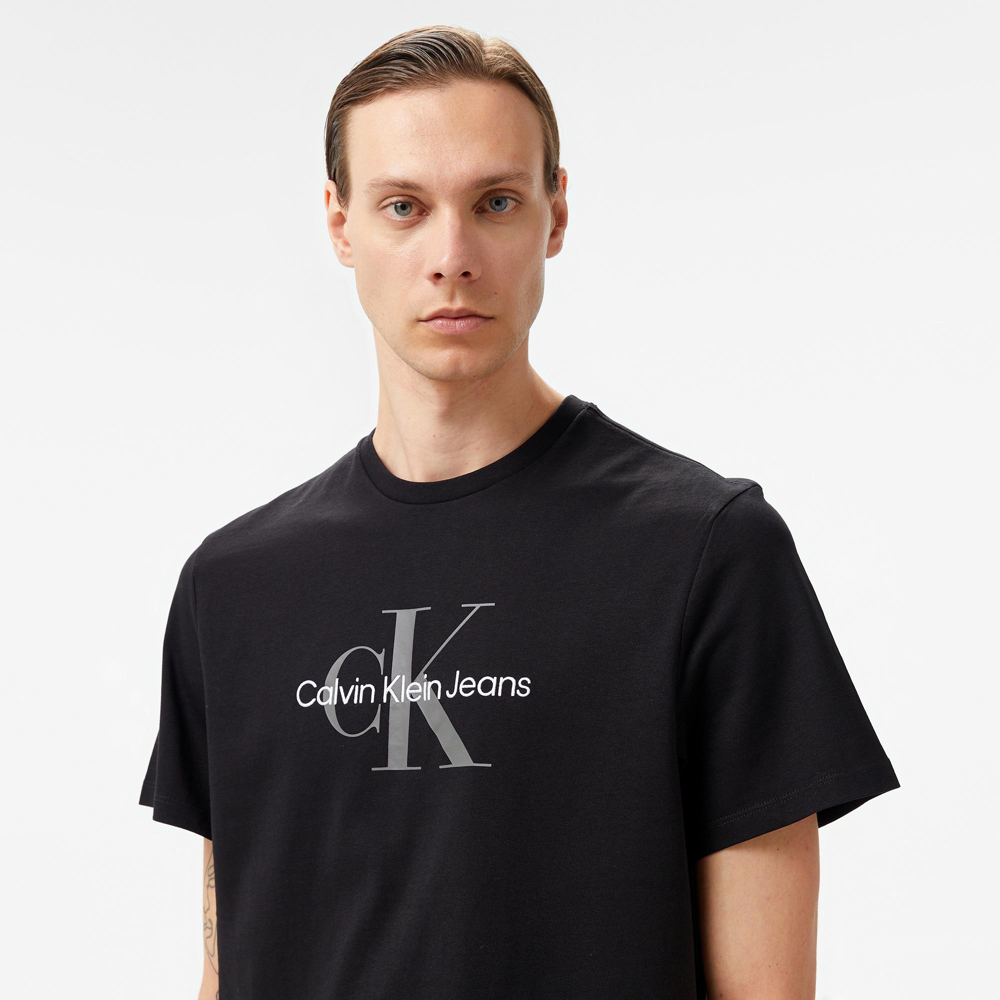 Calvin Klein Jeans Hero Monogram 20s Archıve Erkek Siyah T-Shirt