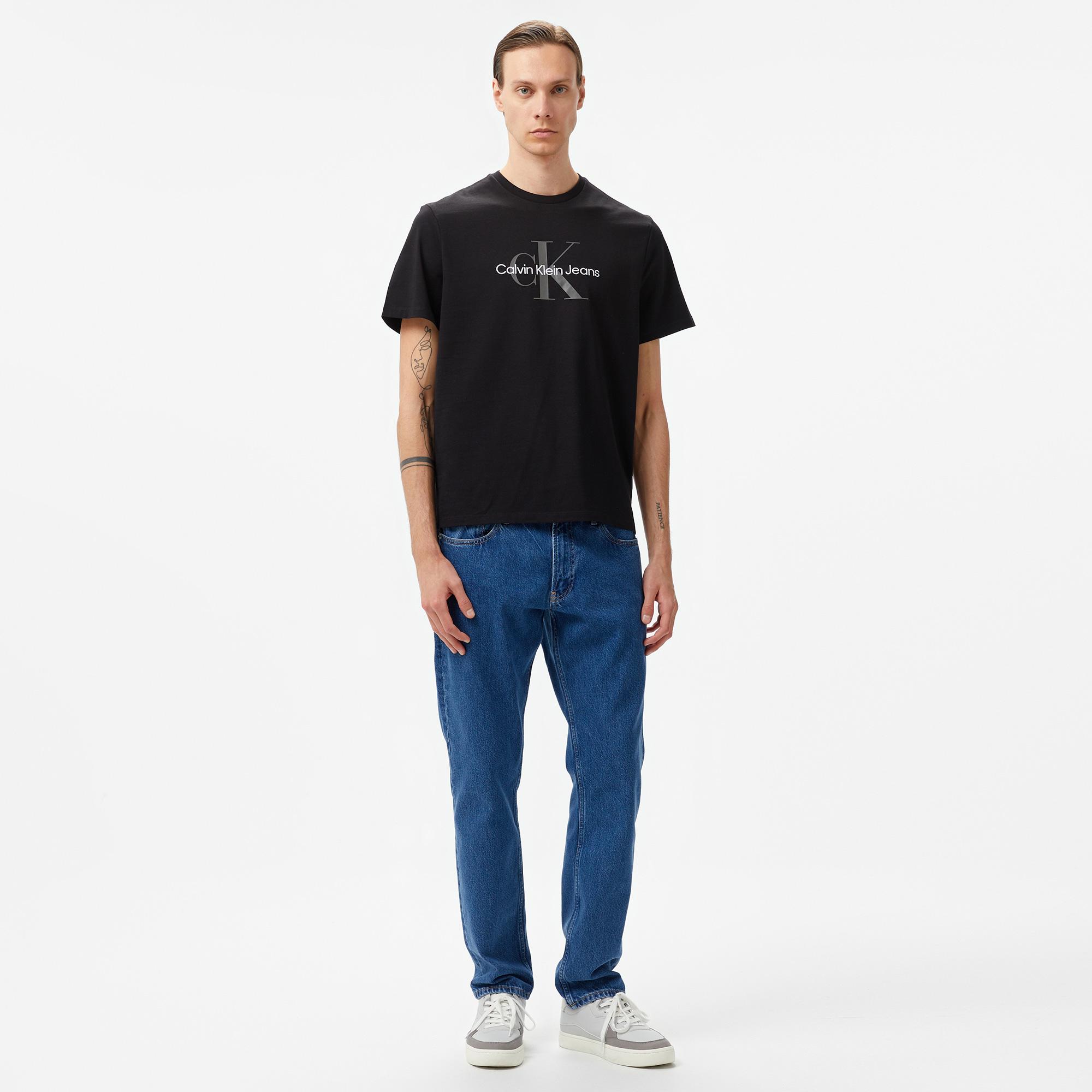 Calvin Klein Jeans Hero Monogram 20s Archıve Erkek Siyah T-Shirt