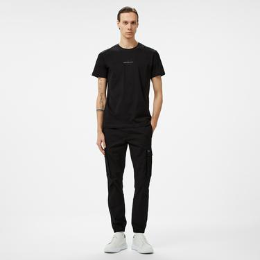  Calvin Klein Jeans Monologo Erkek Siyah T-Shirt