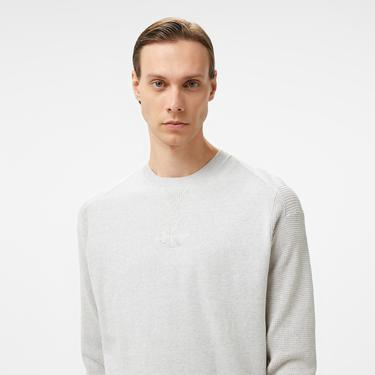  Calvin Klein Jeans Monologo Erkek Gri Kazak
