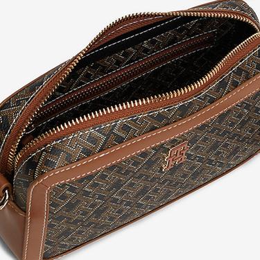  Tommy Hilfiger Monoplay Leather Kadın Siyah Çapraz Çanta