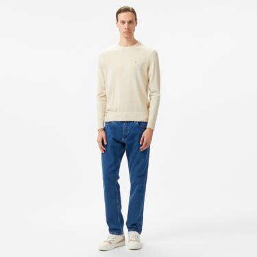  Tommy Hilfiger Pima Crew Neck Erkek Bej Kazak