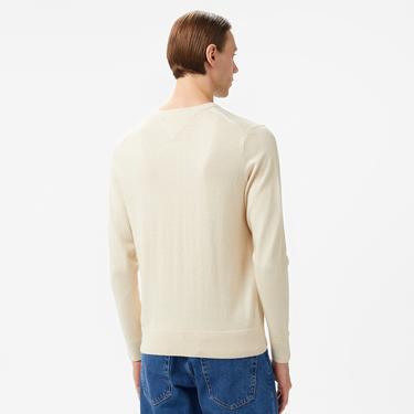  Tommy Hilfiger Pima Crew Neck Erkek Bej Kazak