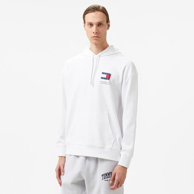  Tommy Jeans Rlx Novelty Graphic Erkek Beyaz Sweatshirt