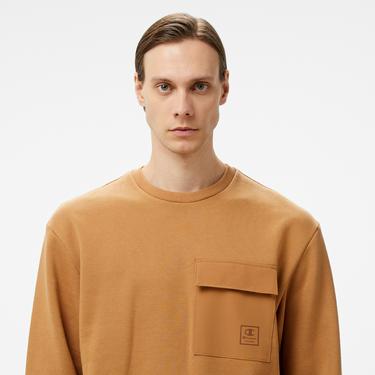  Champion Erkek Kahverengi Sweatshirt