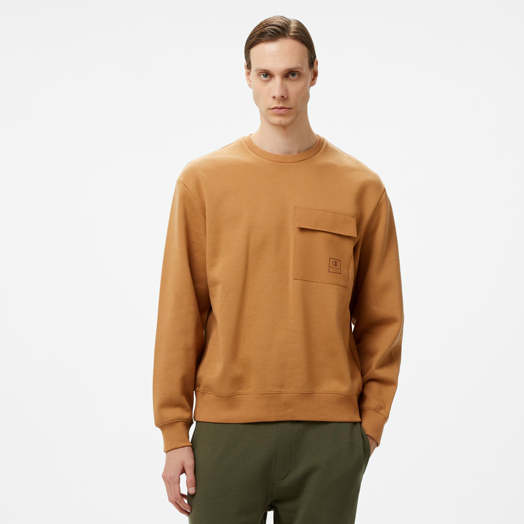 Champion Erkek Kahverengi Sweatshirt