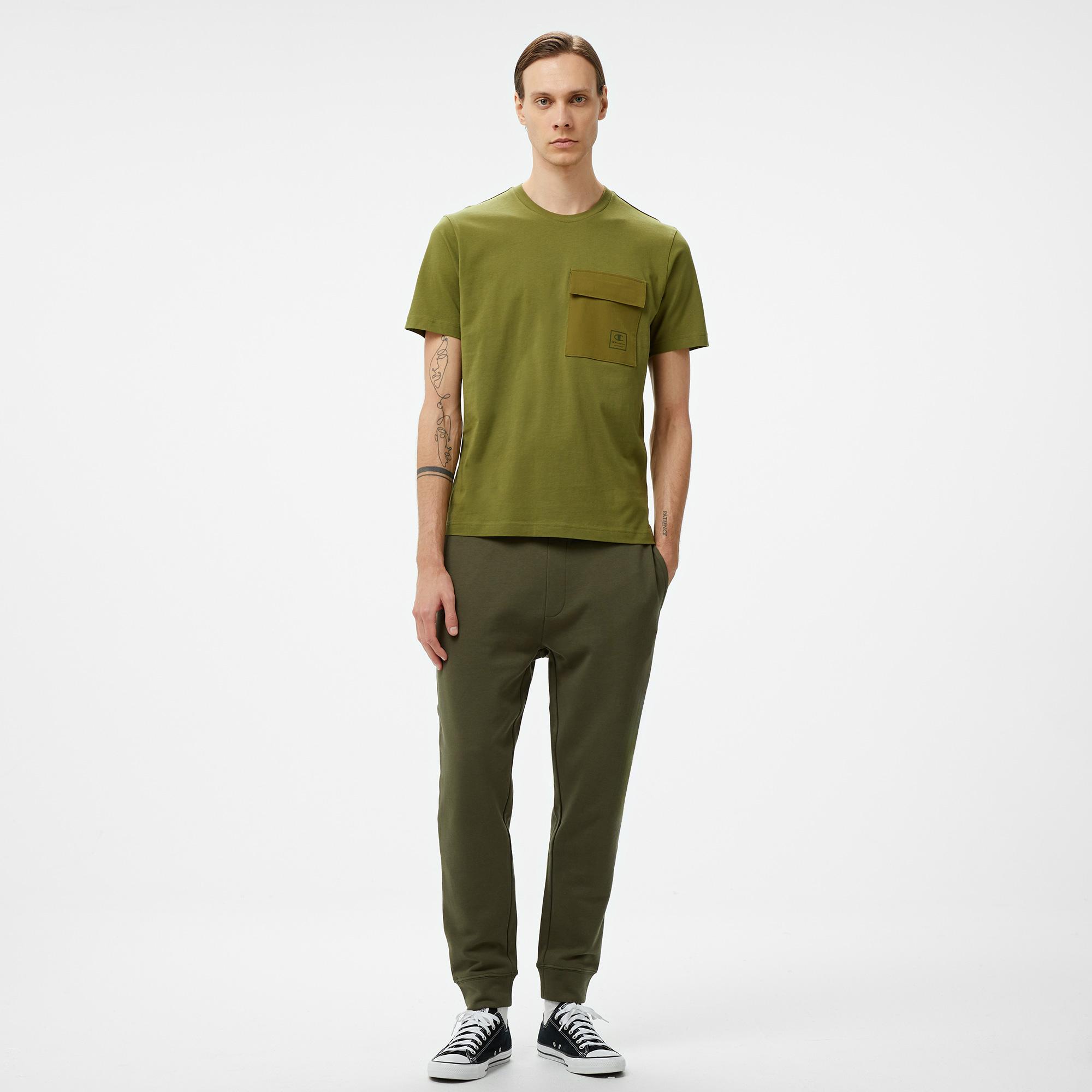 Champion Erkek Haki T-Shirt