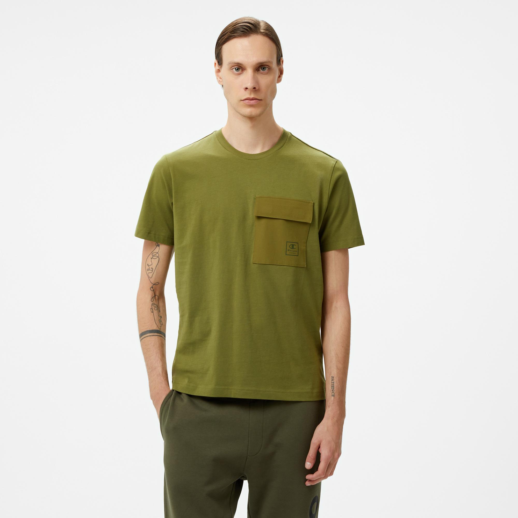 Champion Erkek Haki T-Shirt