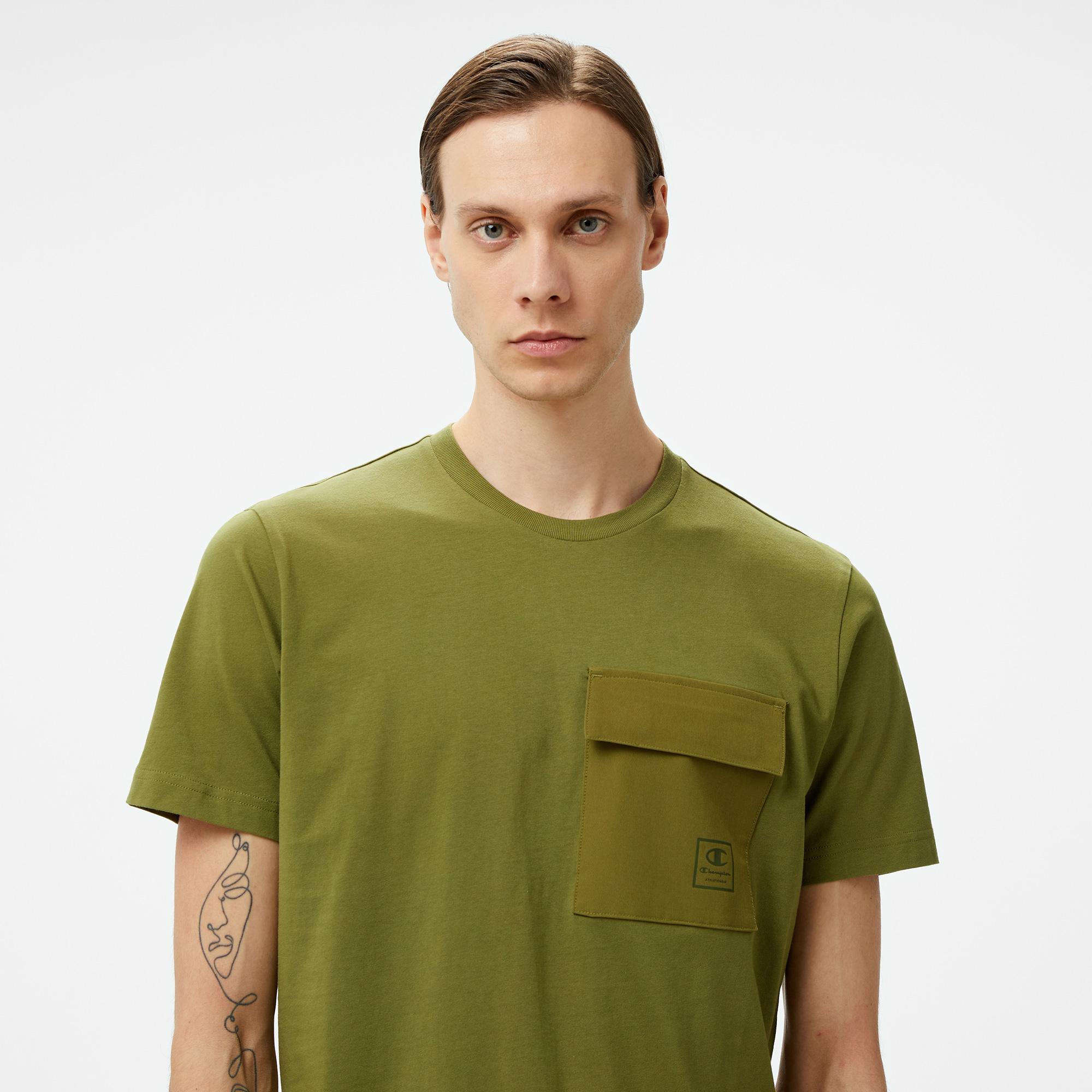 Champion Erkek Haki T-Shirt