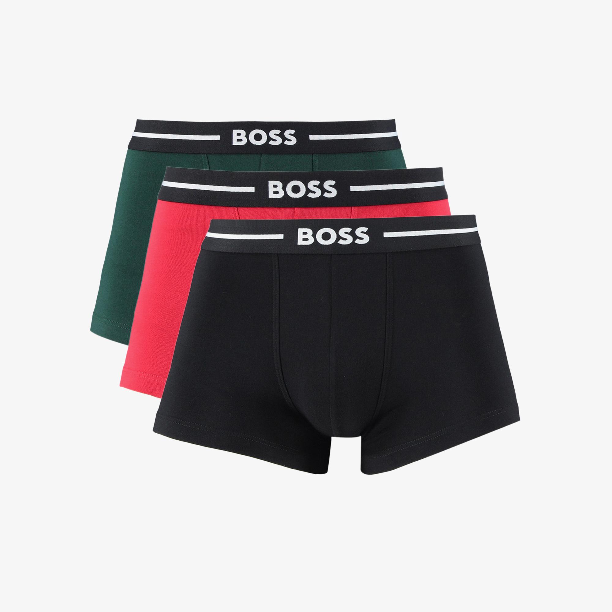 Boss 3'lü Trunk Bold Erkek Renkli Boxer