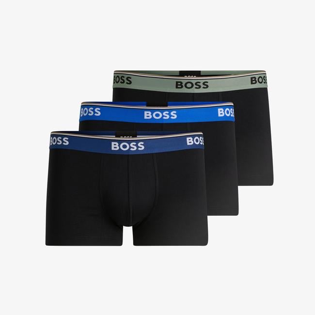  Boss 3'lü Trunk Power Erkek Siyah Boxer