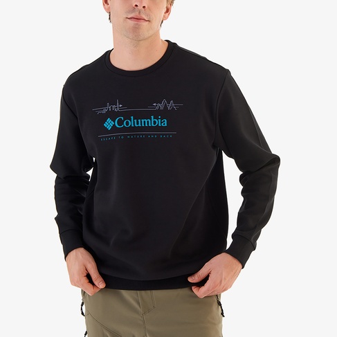  Columbia Nature And Back Crew Erkek Siyah Sweatshirt