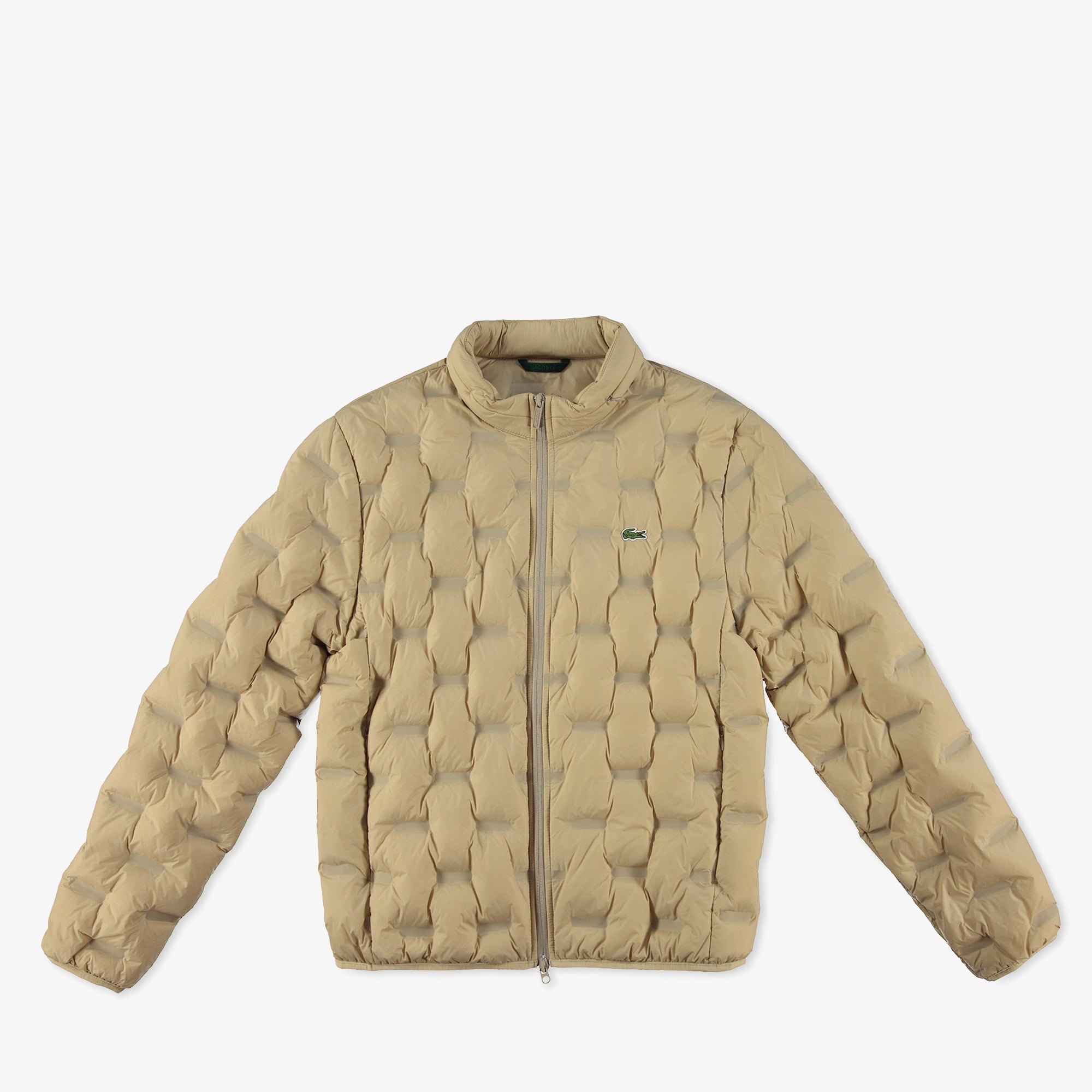 Erkek Regular Fit Kapüşonlu Kapitone Kahverengi Mont