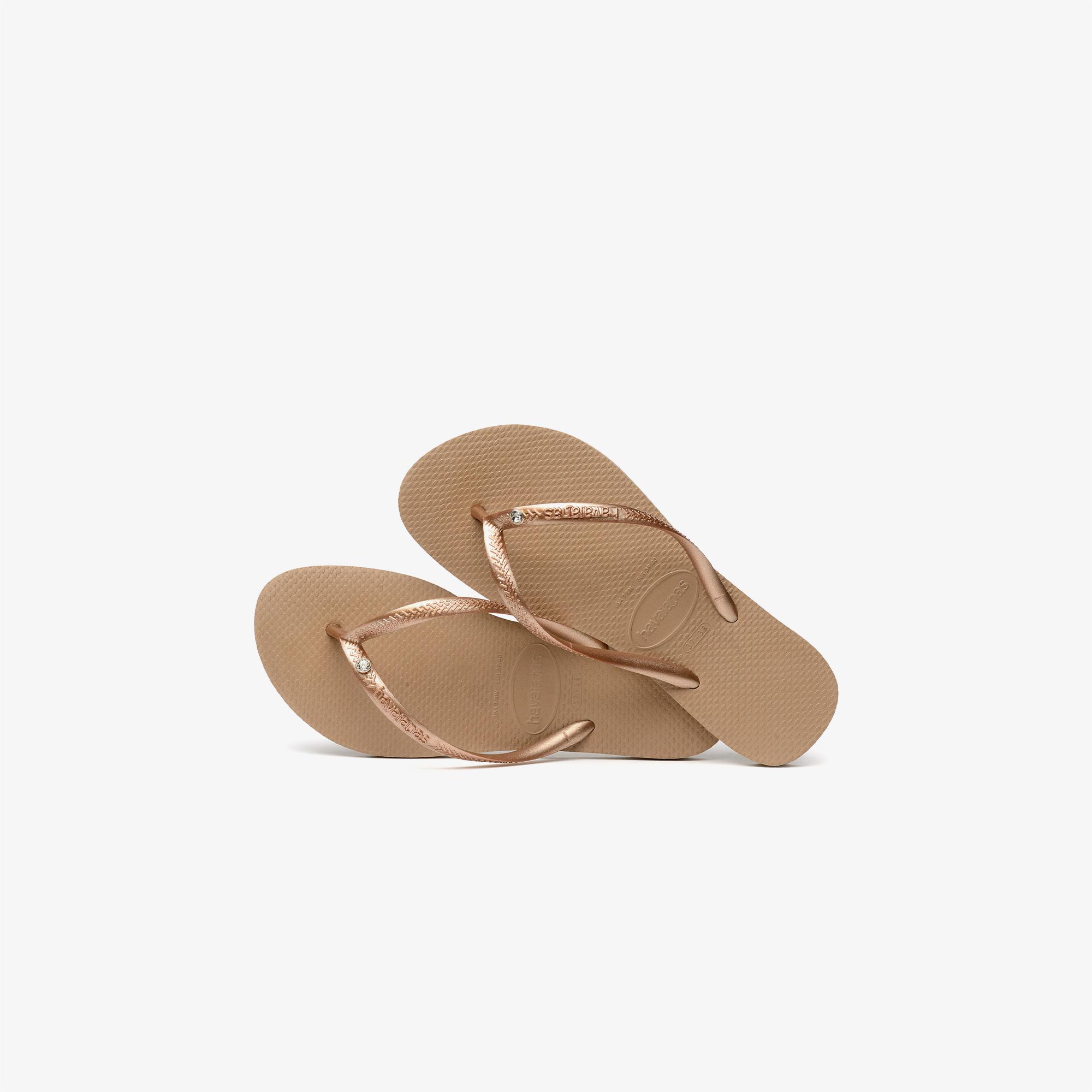 Havaianas Slim Crystal Çocuk Kahverengi Terlik